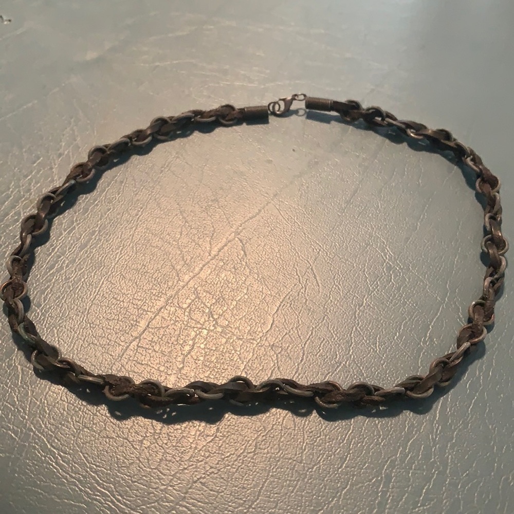 Leather necklace